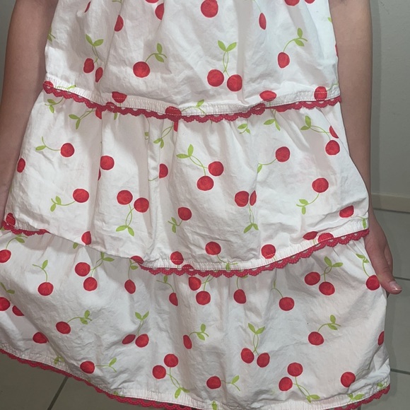 Gymboree red and white tiered cherries dress - Picture 6 of 7